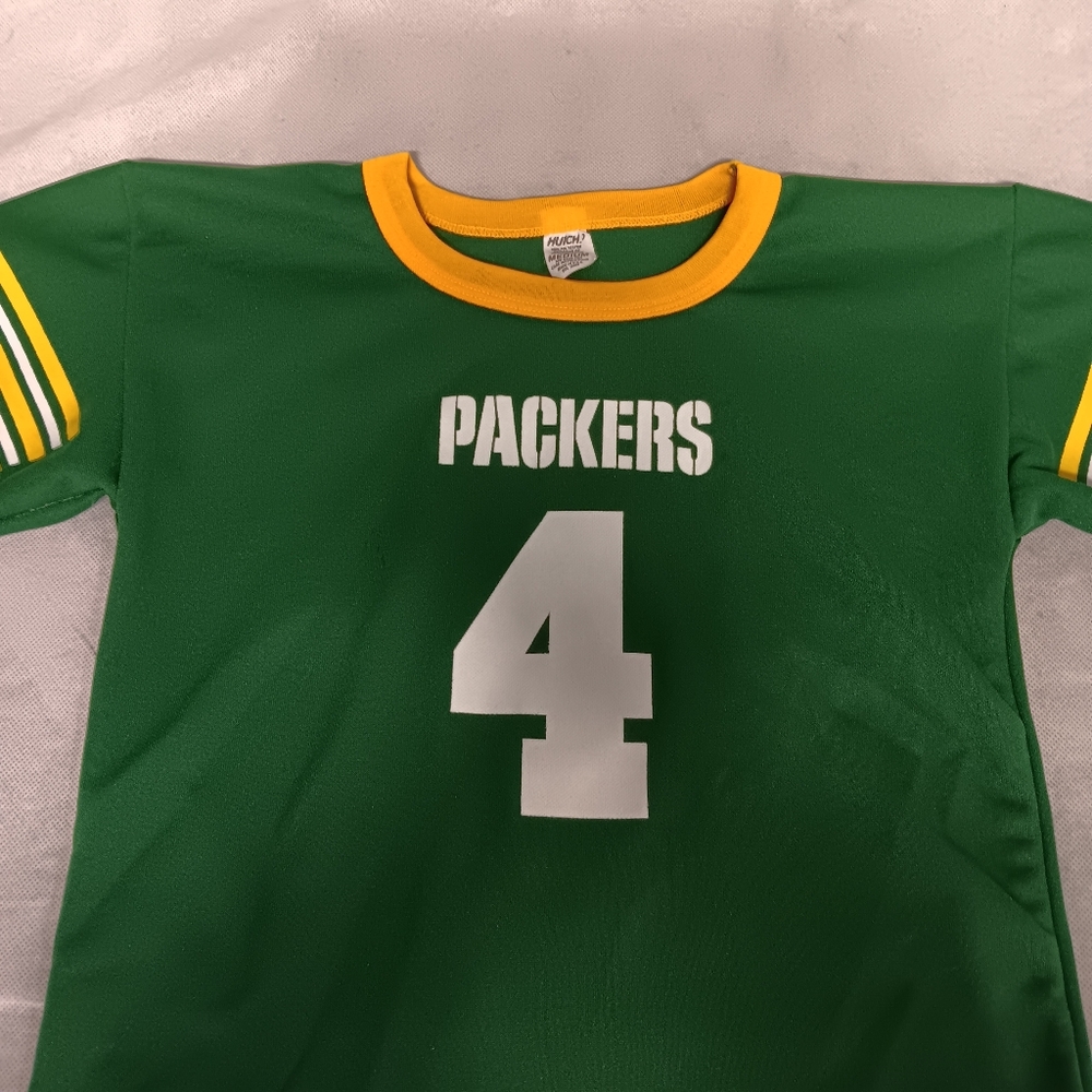 Hutch Green Bay Packers Football Jersey Medium Boys Green Vintage